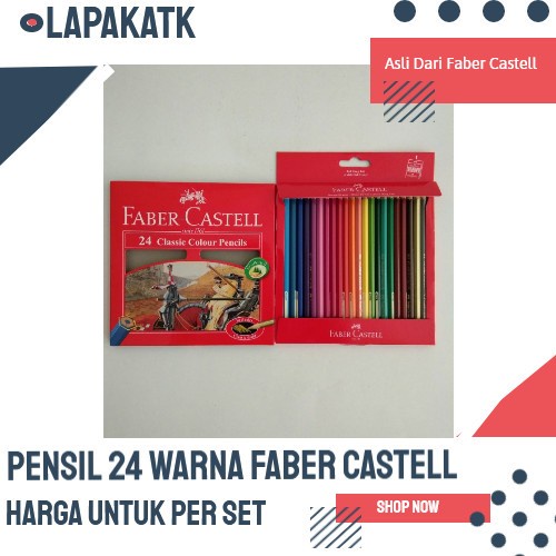 

[Terbaru] Pensil warna faber castell isi 24 CLASSIC - TANPA BUBBLE