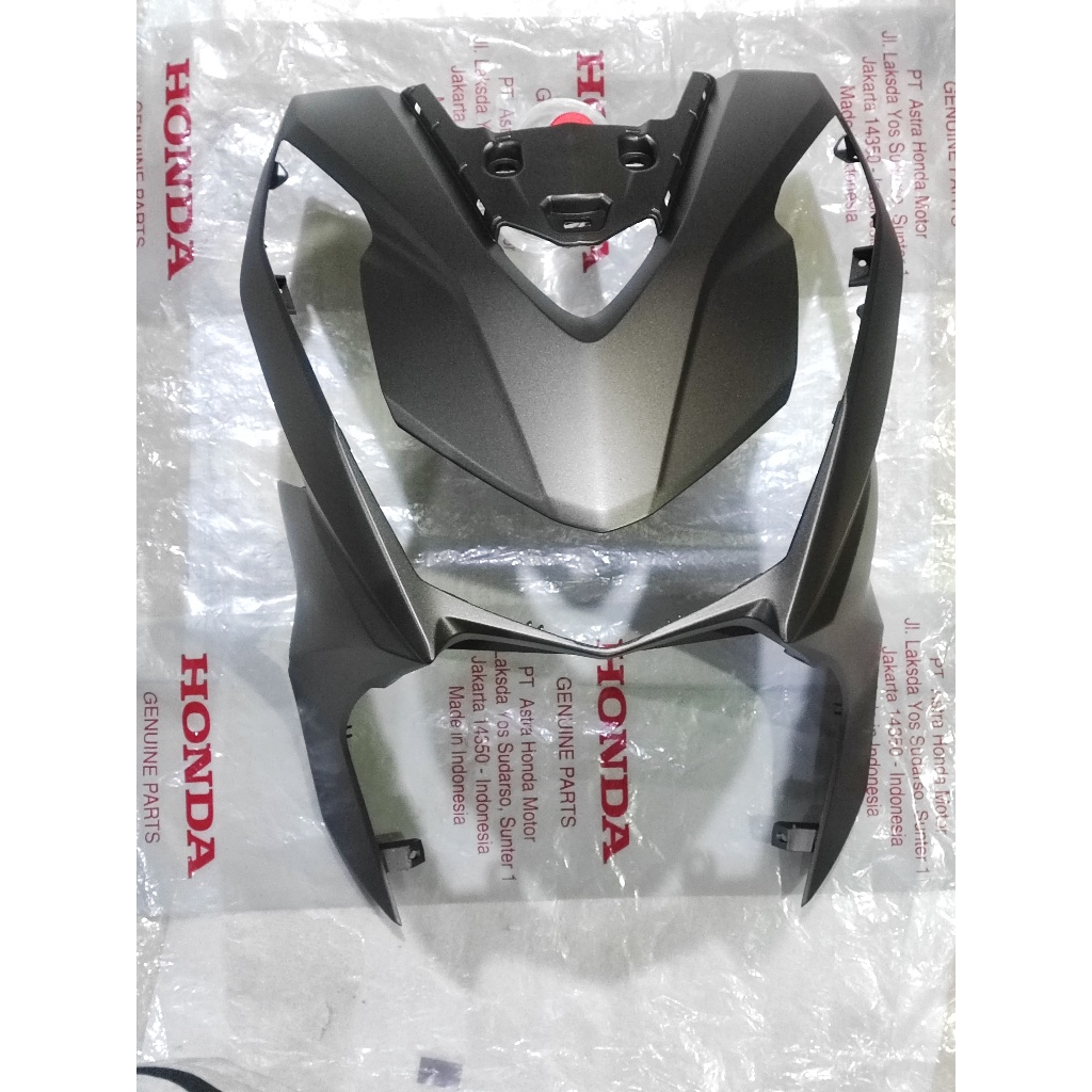 Tameng lampu depan cover body depan coklat doff brown matte honda beat led beat street led beat delu