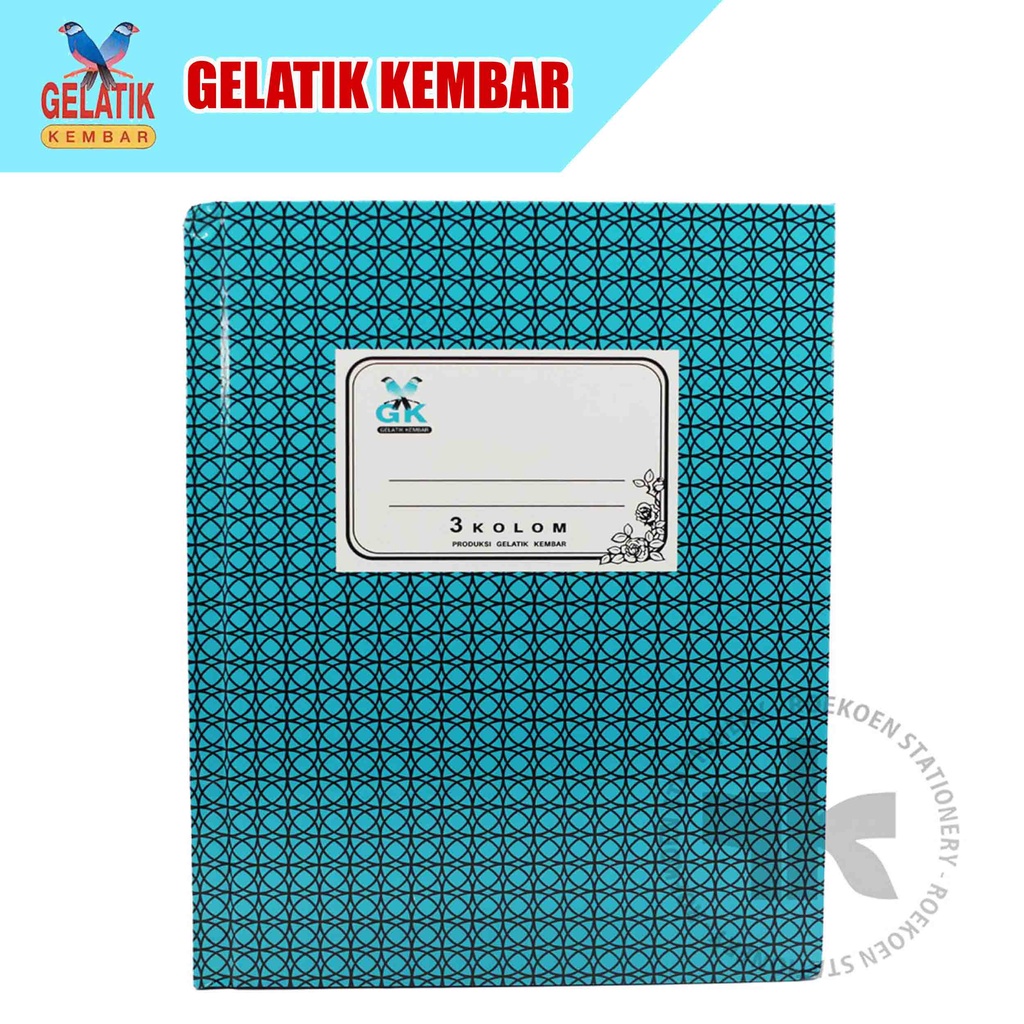 

Gelatik Kembar Hardcover Buku Kas Kwarto 100 - 3 Kolom