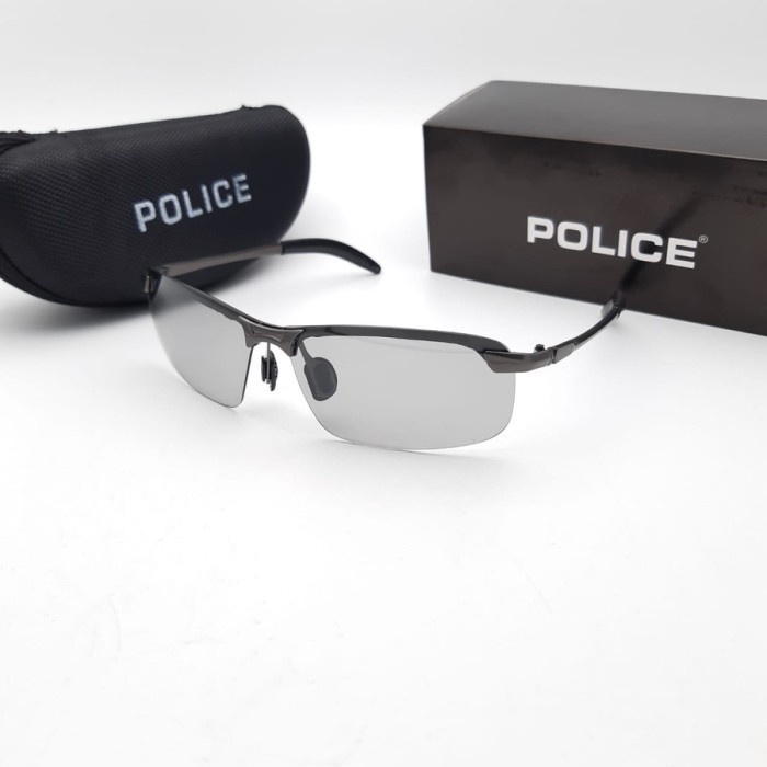 Kacamata/Sunglasses Pria Police Photochomic Polarized Fullset