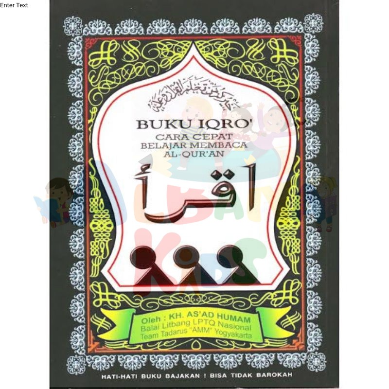 COD IQRO BUKU IQRO BESAR / IQRO' / IQRA / IQRA' / BUKU IQRO ANAK