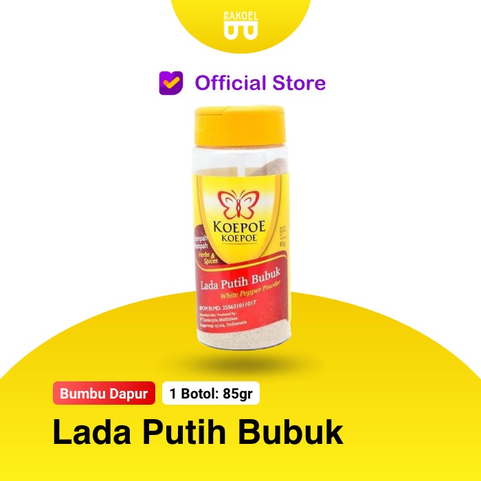 

Bisa COD Lada Putih Bubuk Cap Koepoe Koepoe 85gr