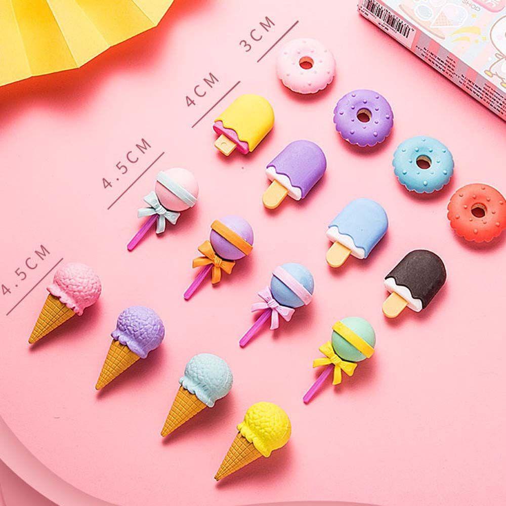 

Penghapus Box Qi Hao Dessert QH-8410 Lolipop Donat Popsicle Ice Cone Setip Hapusan Pensil Eraser stip setip alat sekolah kantor kado souvenir lengkap murah