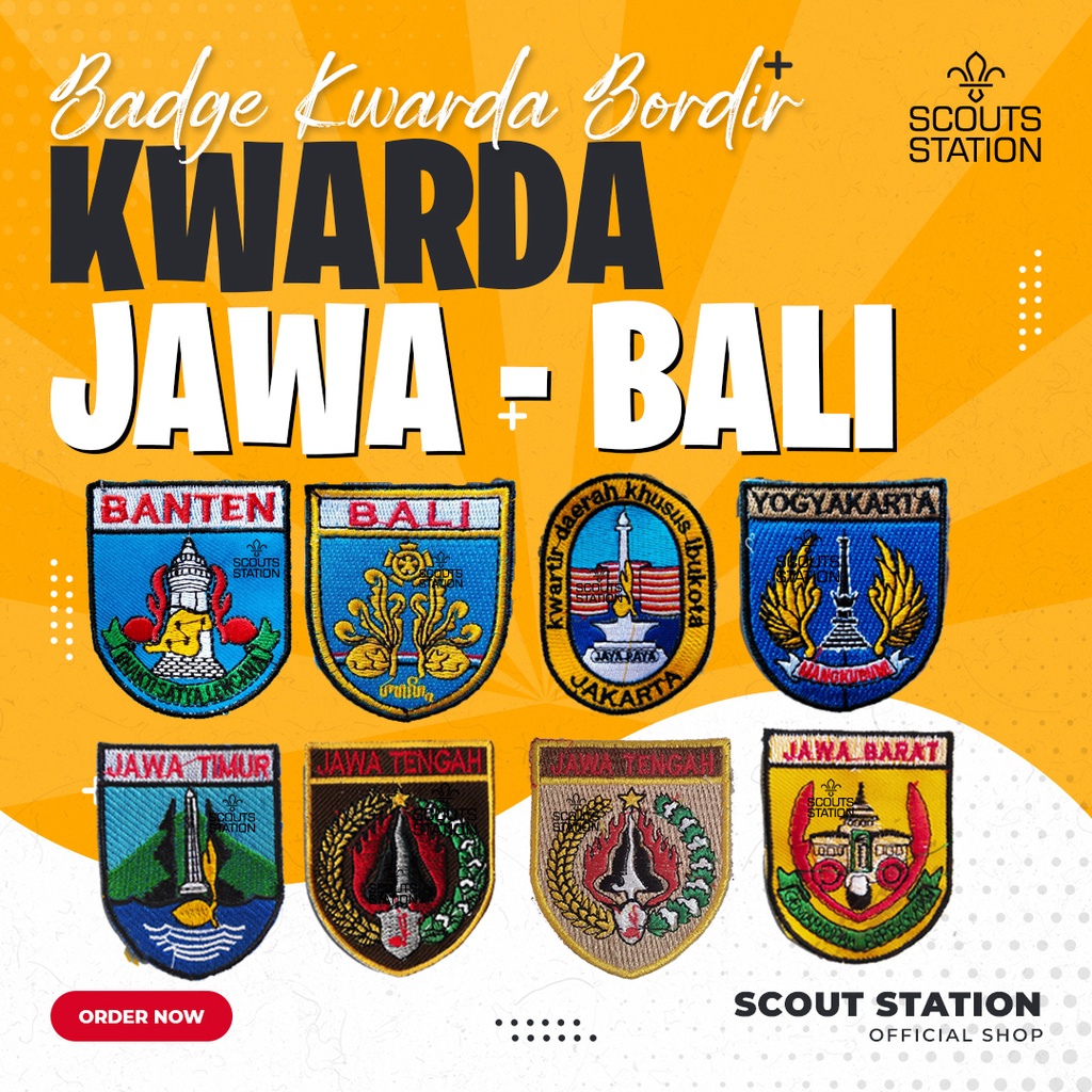 Badge Kwarda Jawa Bali / Badge Provinsi / Logo Provinsi / Kwarda Jateng / kwarda DKI / Kwarda Bali /