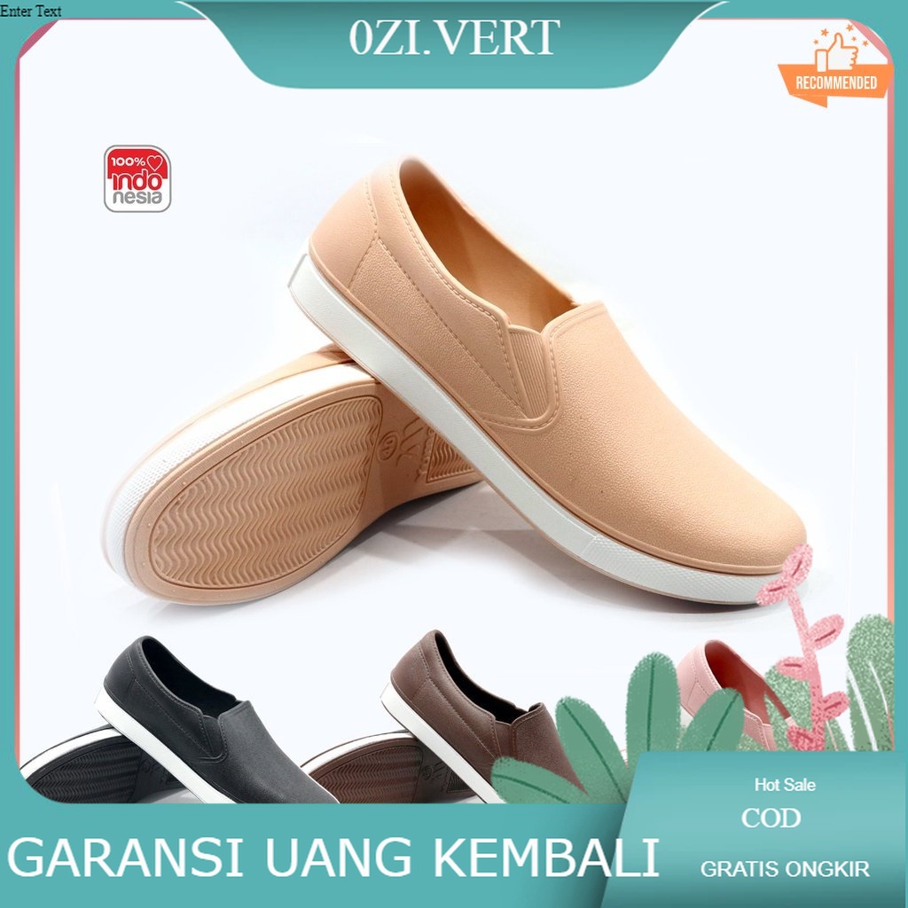 vert,,, Sepatu Karet Pantofel Wanita Yumeida