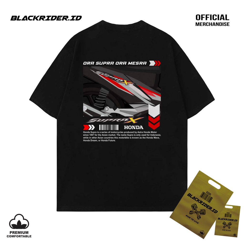 Kaos SUPRAX 125R Kaos Motor Honda CB GL MP Tiger Dekengan Pusat Katun Premium