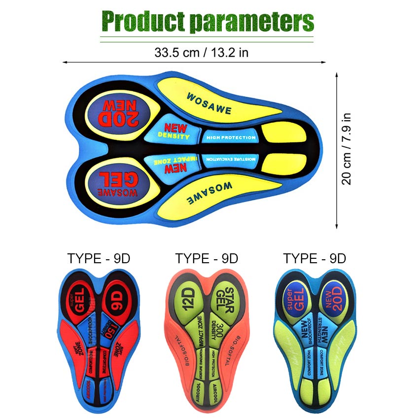 3D Pad Bantalan Celana Pendek Bahan Breathable Untuk Celana Pendek Olahraga Sepeda Dengan Bantalan Empuk Cycling Short Pant