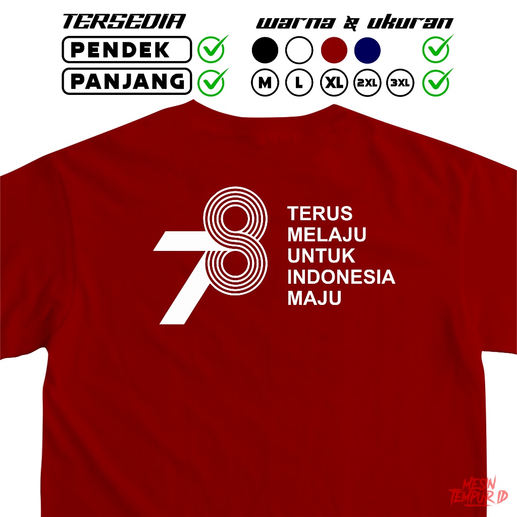 kaos HUT RI ke 78