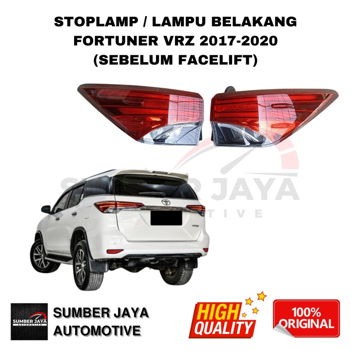 Stoplamp Lampu Belakang Fortuner Vrz 2017-2020 Sebelum Facelift