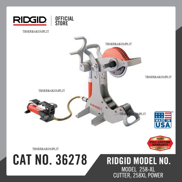 

RIDGID Power Pipe Cutter Model 258XL-58227