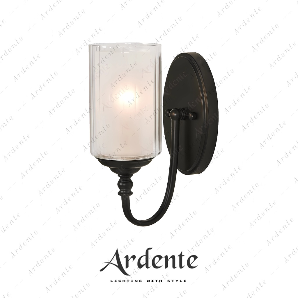 Lampu Dinding / Wall Lamp 001088 Ardente Hitam Tinggi 23 cm