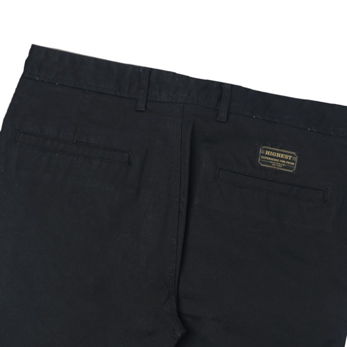 HIGHEST Celana Chinos Pendek Pria Jumbo Big Size Hitam Melar 36 38 40 42 44 46 48 50 HCB16