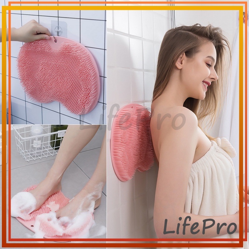 Alat Gosok Badan Kaki Multifungsi / Body Scrubber Alat Pembersih Punggung Sikat Badan Silikon Sikat 