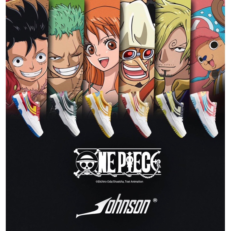 Sepatu JOHNSON X ONE PIECE NAKAMA ORIGINAL | Sepatu Johnson OnePiece Toei Animation | Johnson Luffy 