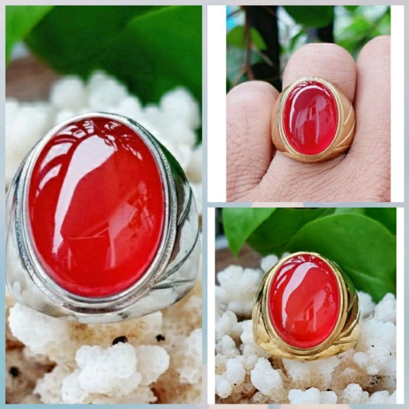 CINCIN BATU AKIK DARAH NATURAL