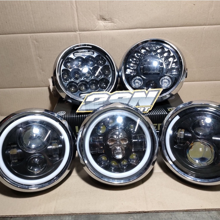 LAMPU DAYMAKER RX KING RXKING LAMPU DEPAN LED BATOK DAN RING BULAT
