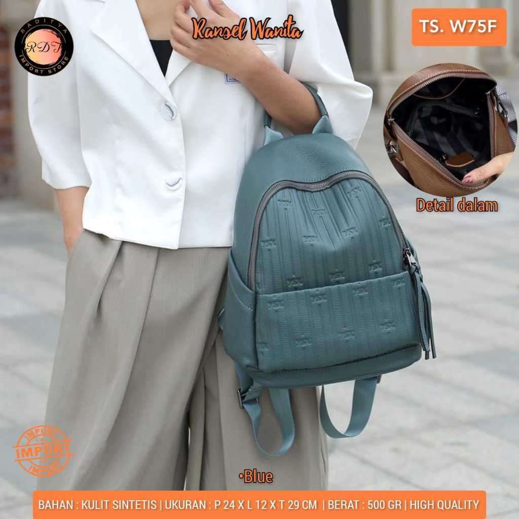 TAS RANSEL WANITA W75F IMPORT BY ORI RDT cantik
