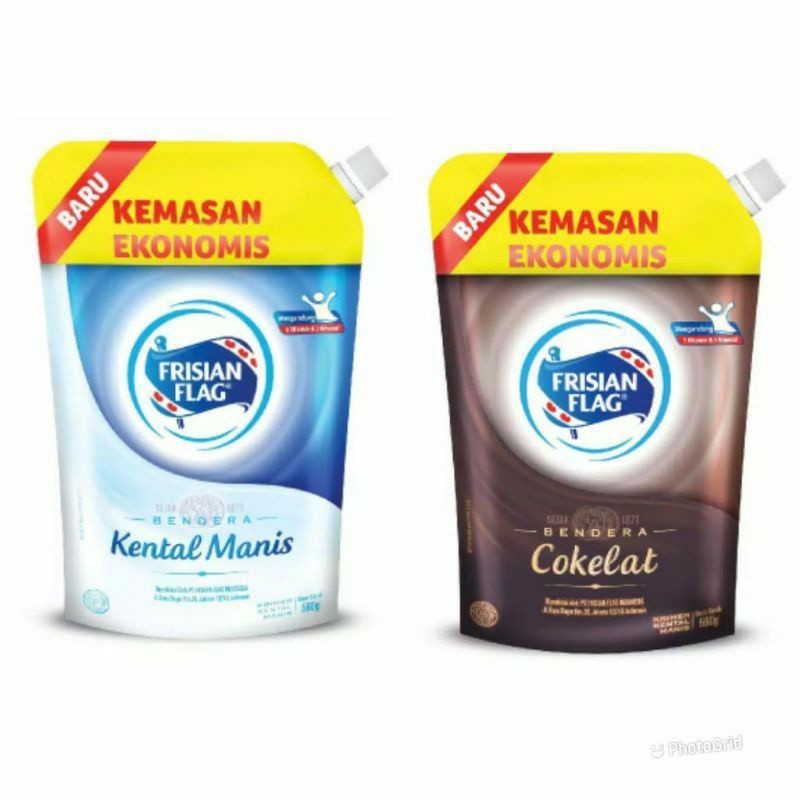 

Frisian Flag Susu Bendera Kental Manis Pouch 545 gram Varian