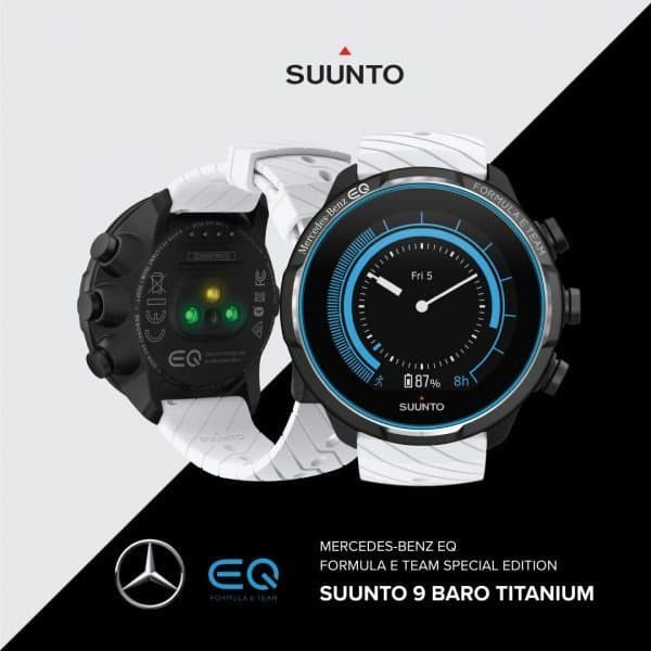 Original 100% SUUNTO 9 Baro Titanium Mercedes Benz EQ Formula E Team Spesial Edition Garansi Resmi 2