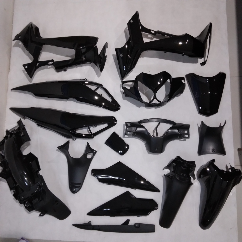 Full Body Supra X 125 Lama Hitam 2004 2005 2006 WIN | complete set bodi kasar halus