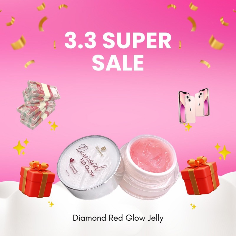 Diamond Red Glow (BPOM) | Red jelly| Red Jelly glowing| Red jelly viral | Antiaging |