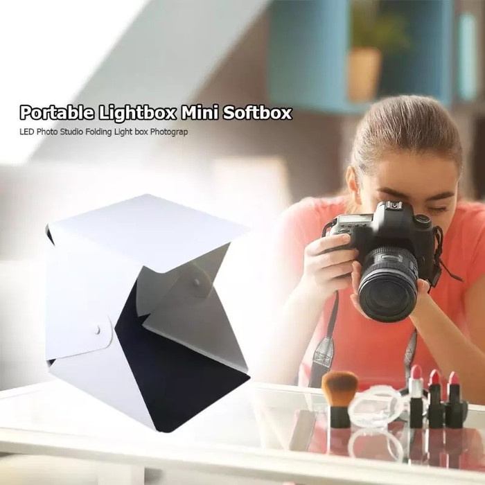 COD studio foto mini/photobox/foto produk/studio foto lipat portable LED
