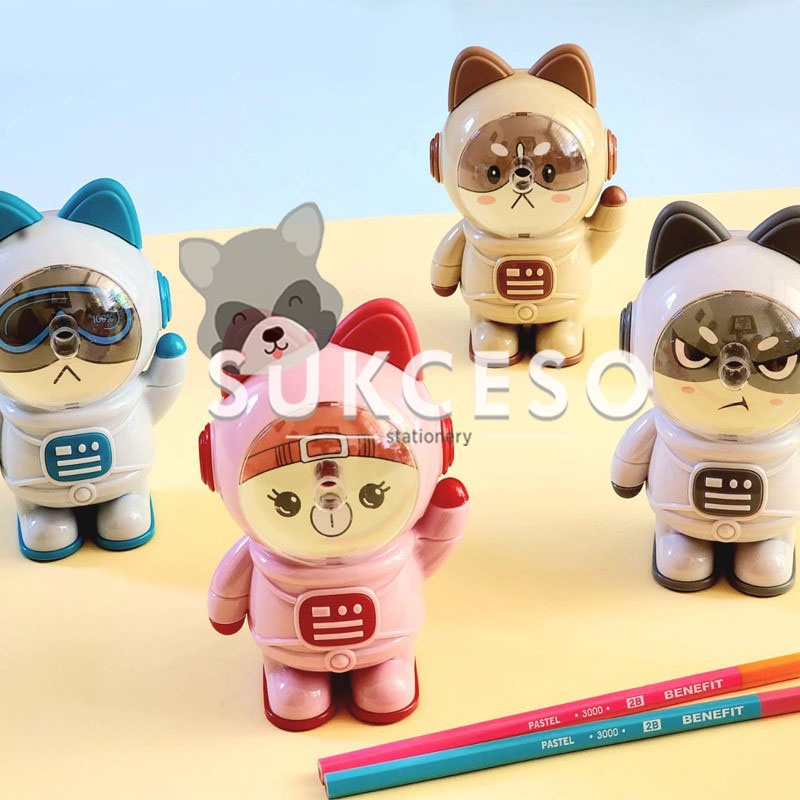 

Serutan Bentuk Astronot 7835 / Sharpener Rautan Pensil Karakter Astronaut