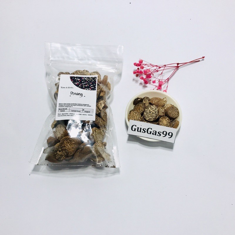 

(100gr) Biji Pinang Biji Jambe Iris Kering Herbal Tradisional Jurus Sehat Rempah JSR