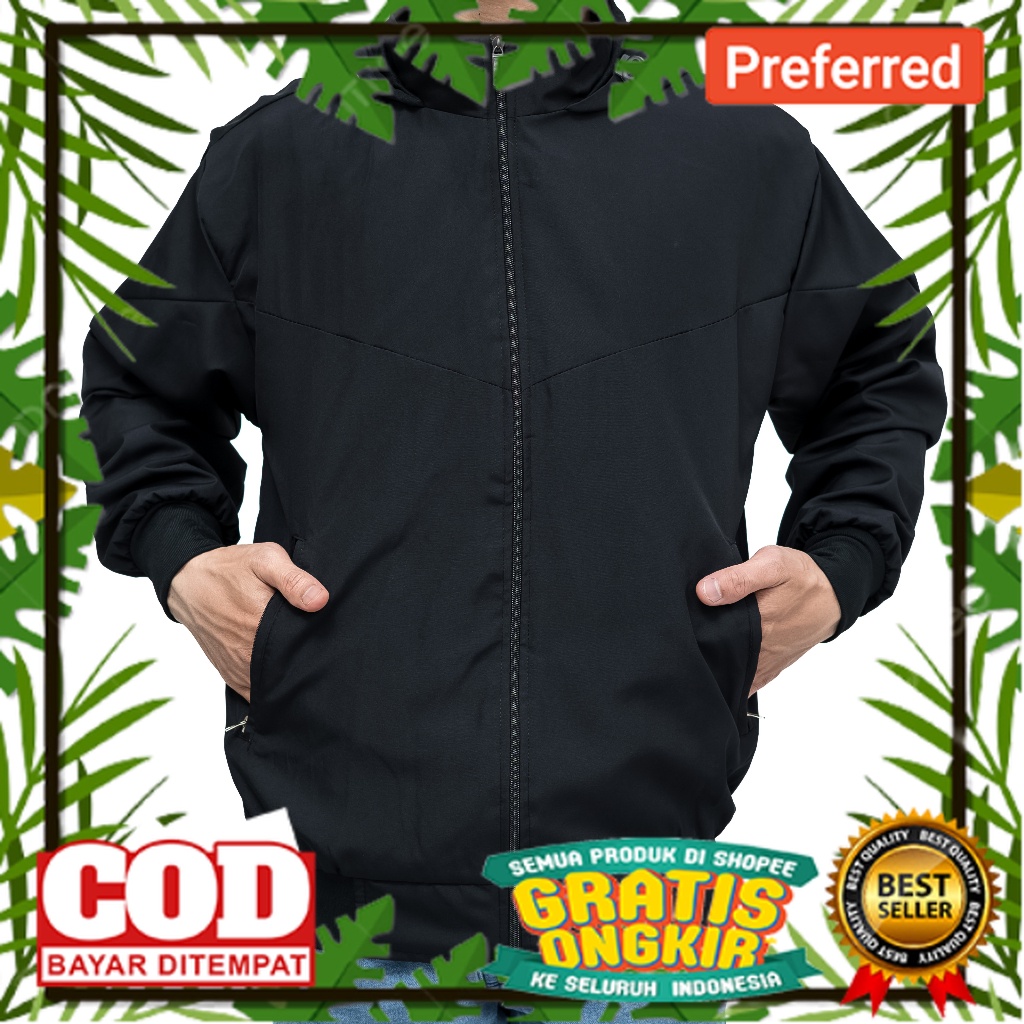 JAKET PARASUT KEREN DESAIN MBOIS //HANANIA - Jaket Olahraga Polos | Jacket Parasut Pria/Wanita | Jak
