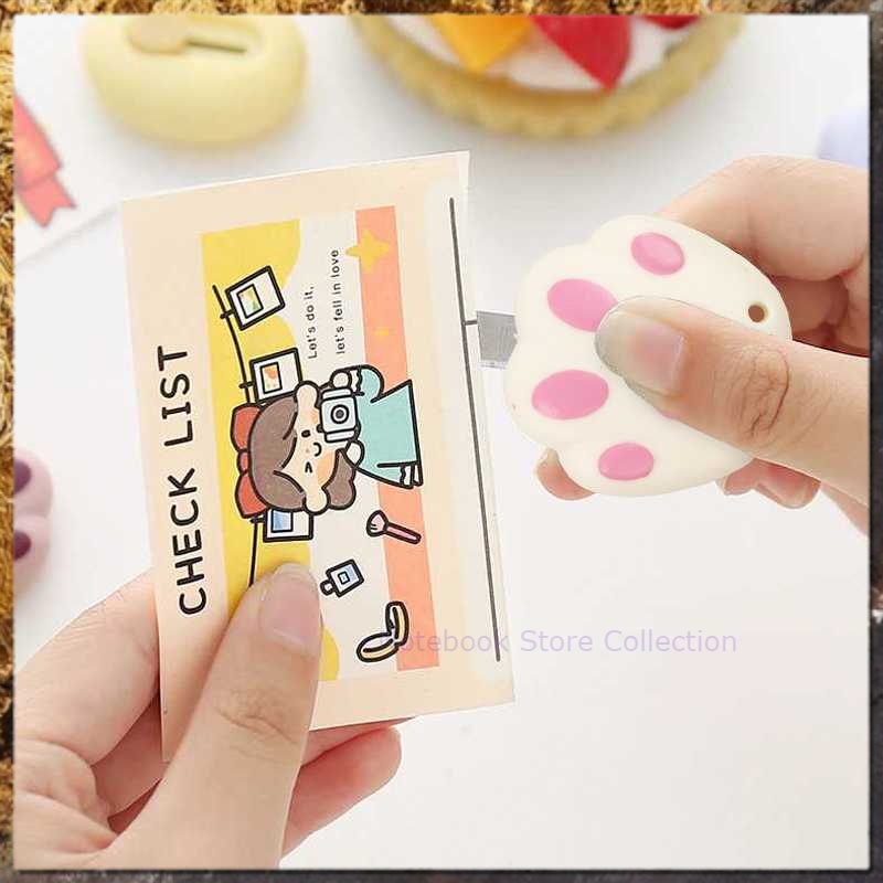 

Notebook Store Collection Pisau Cutter Mini Pemotong Kertas Desain Cat Paw
