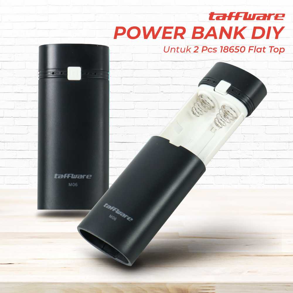 COD Case Powerbank Mini Rakitan DIY Daya Baterai 18650 Isi Ulang Fast Charging Taffware