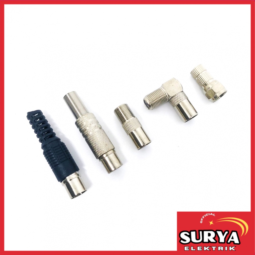 Konektor Jek Antena TV Digital Jack F / L Besi Receiver STB Gold