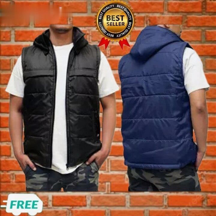 promo // Jaket rompi pria - rompi motor pria casual - rompi pria murah - Rompi parasut pria outdoor 