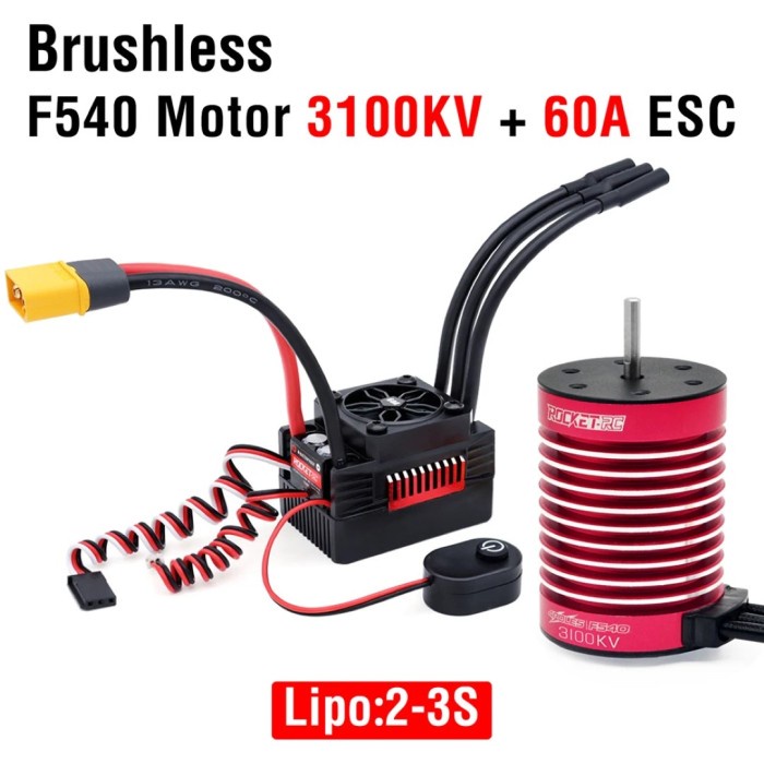 SURPASS HOBBY Rocket-RC Brushless Motor ESC Combo 60A F540 3100KV