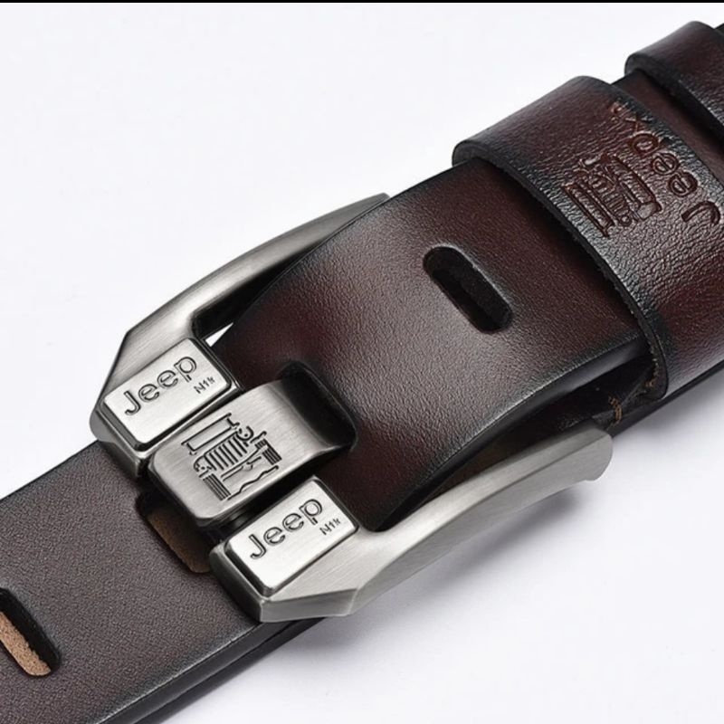 BIG SALE-belt jeep kulit asli pria berkualitas-ikat Pinggang Pria sabuk kulit trendy