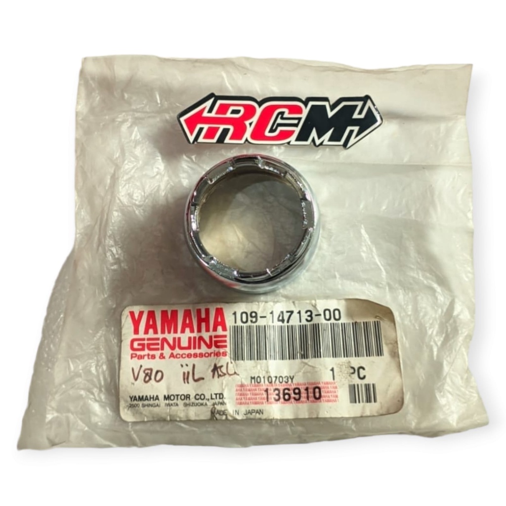 109-14713-00 MUR SAMBUNGAN LEHER KNALPOT V80 V75 DRAT 35MM ORI ORIGINAL YAMAHA YGP ASLI