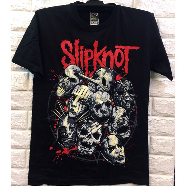 Slipknot kemeja hitam gaya Vintage Band Rock Slipknot