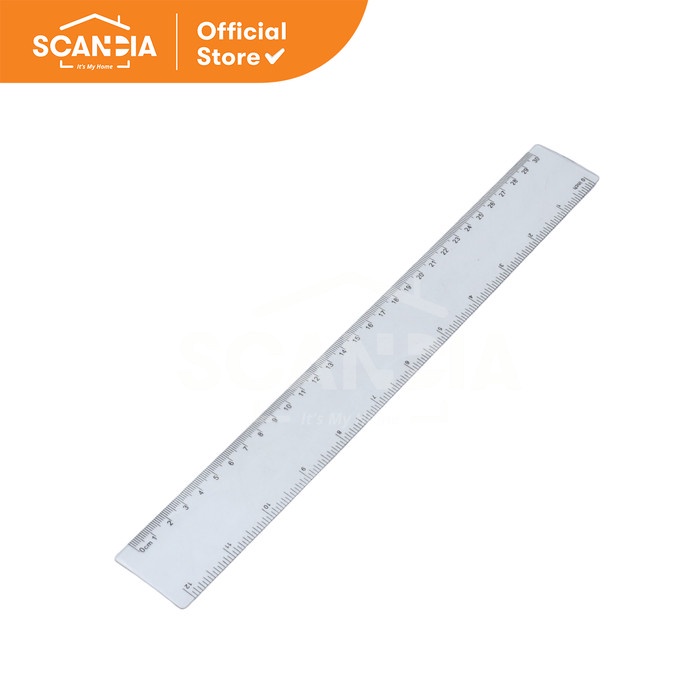 

SCANDIA Penggaris Ruler Plastic 30 Cm Clear (SG0471)