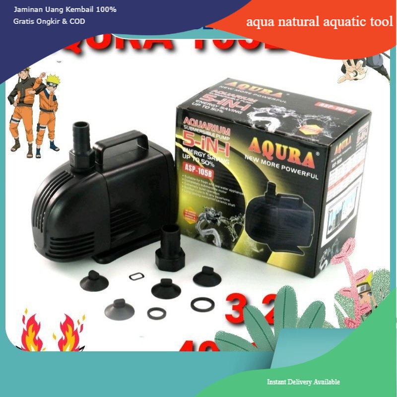 AQURA ASP 105 B POMPA CELUP AIR AQUARIUM KOLAM POWER HEAD 105B