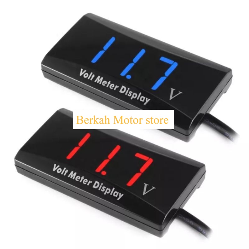 Voltmeter rizoma Tes aki motor LED / Alat ukur Aki motor