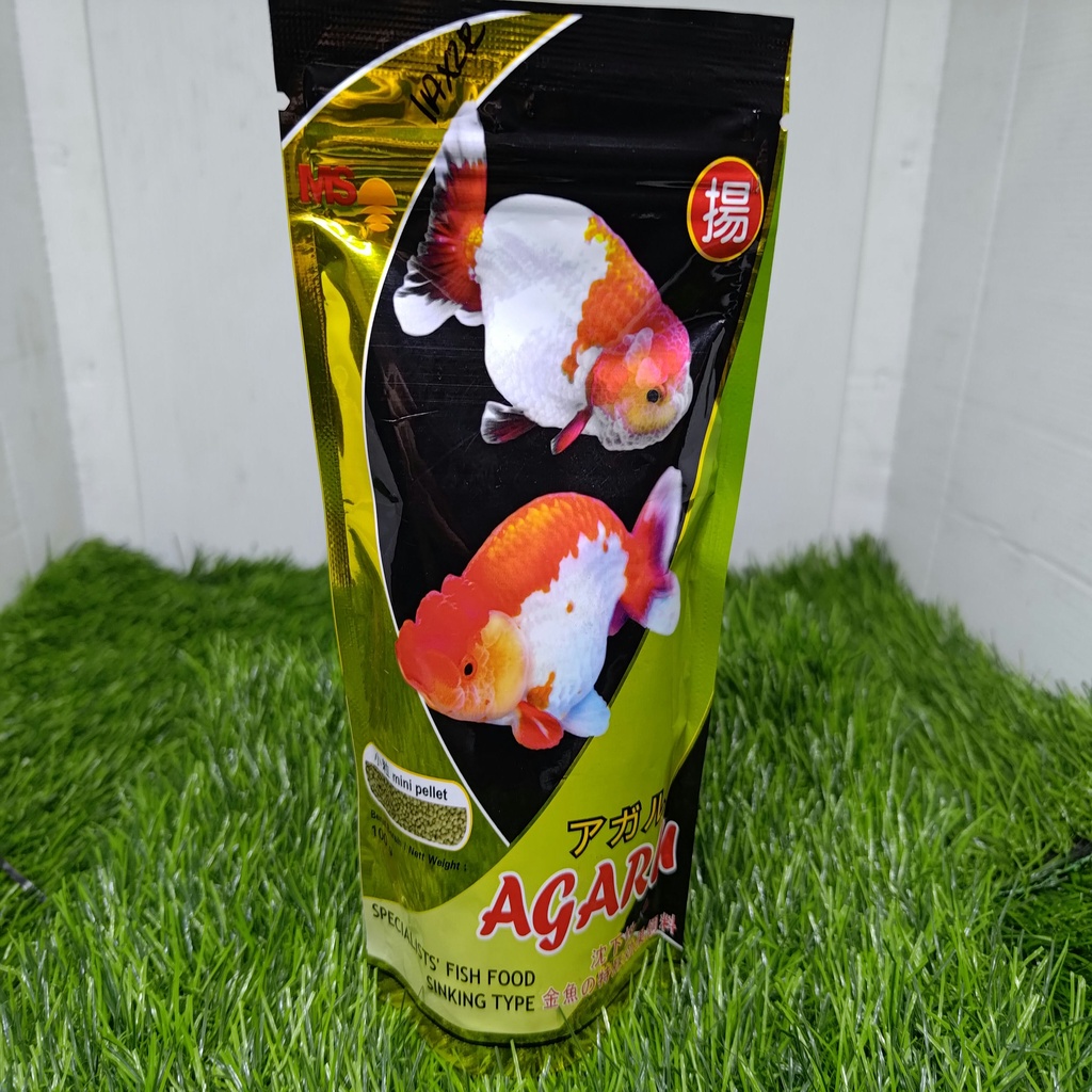 Pelet Ikan AGARU Sinking 100 Gr Mini Pelet Ikan Mas Koki Tenggelam