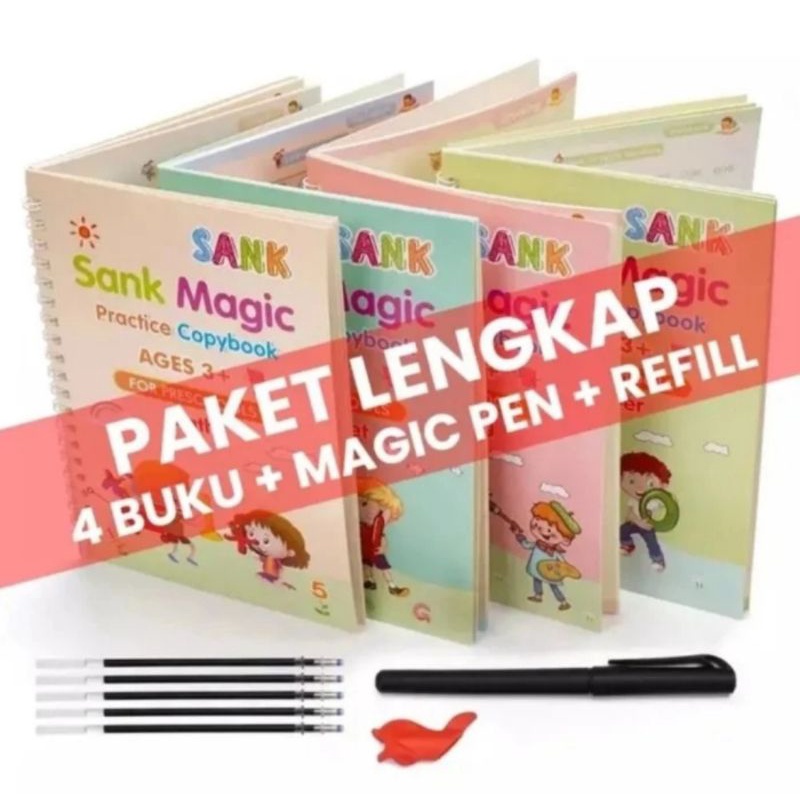 

BUKU MATEMATIKA AJAIB SANK MAGIC BOOK Buku Anak Belajar Menulis