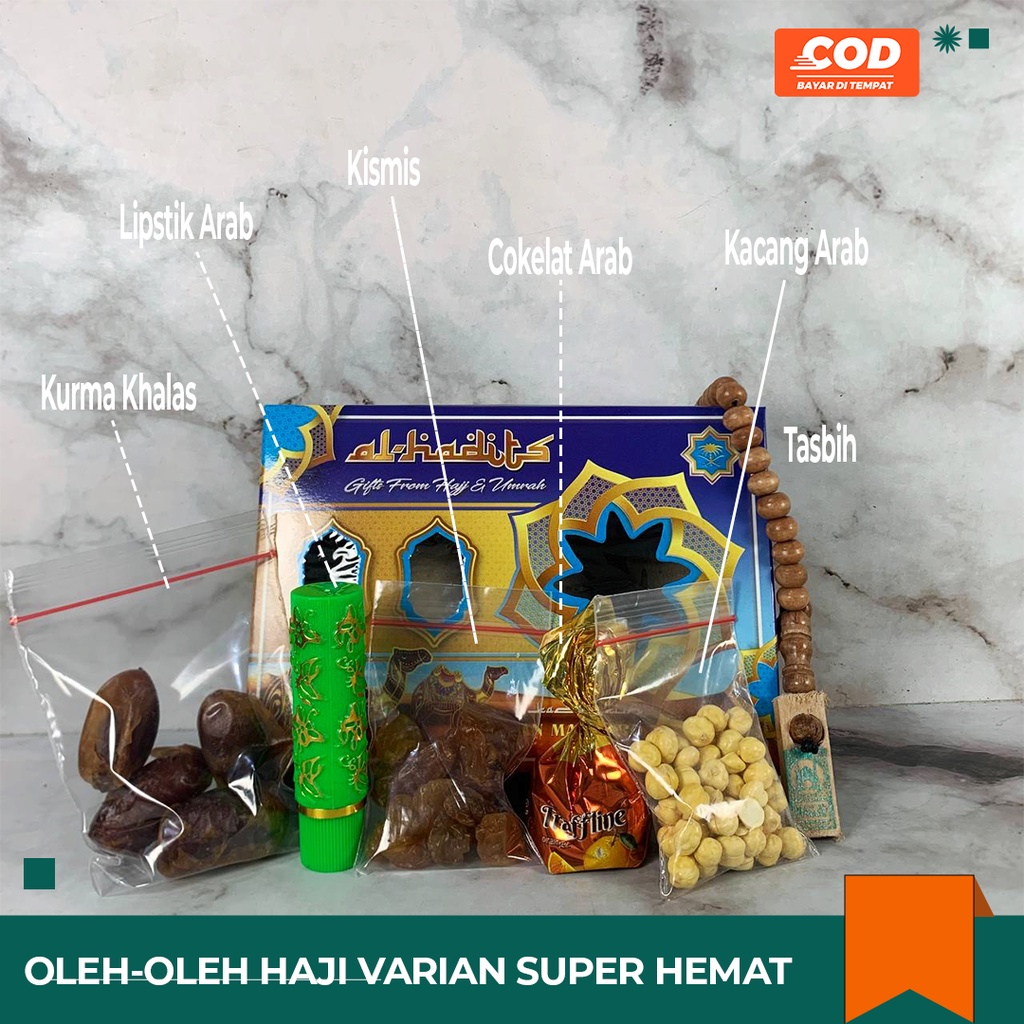 

PAKET OLEH OLEH HAJI UMROH KEMASAN SUPER HEMAT EKONOMIS plus LIPSTICK