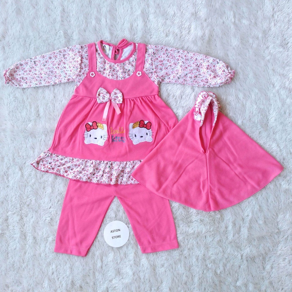 Baju Hijab Bayi Perempuan Gamis Bayi Lucu Usia 3-12 bulan Baju Bayi Perempuan Gamis Bayi Perempuan 0