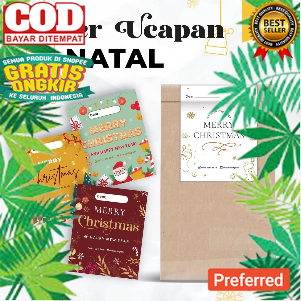 

Stiker Ucapan Natal / Stiker Segel Natal / Sticker Natal Custom// KOSTUM NATAL / POHON NATAL / AKSESORIS NATAL / HARI NATAL