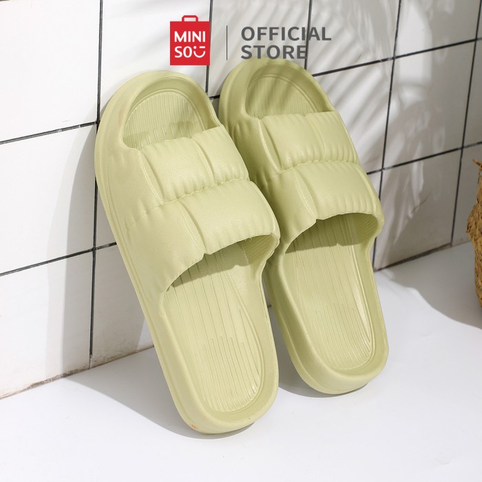 best -MINISO Sandal Wanita Terbaru Sendal Kekinian Dan Pria EVA Slippers - Pink,39-40