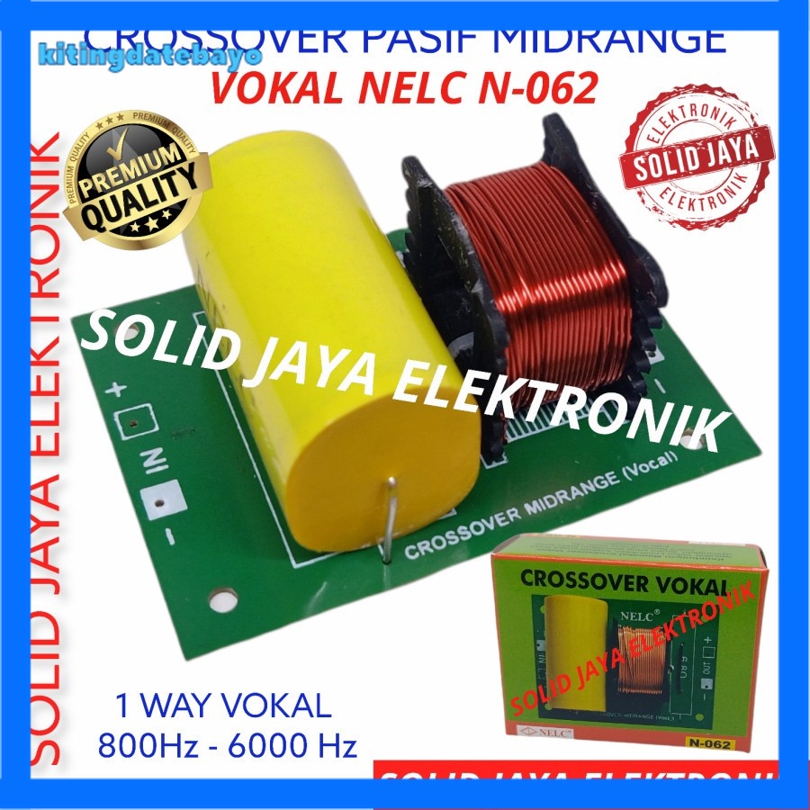 Kit Crossover Vokal 1 Way Midle Middle N-062 Crossover Pasif Vokal Crossover Crosofer Crossofer