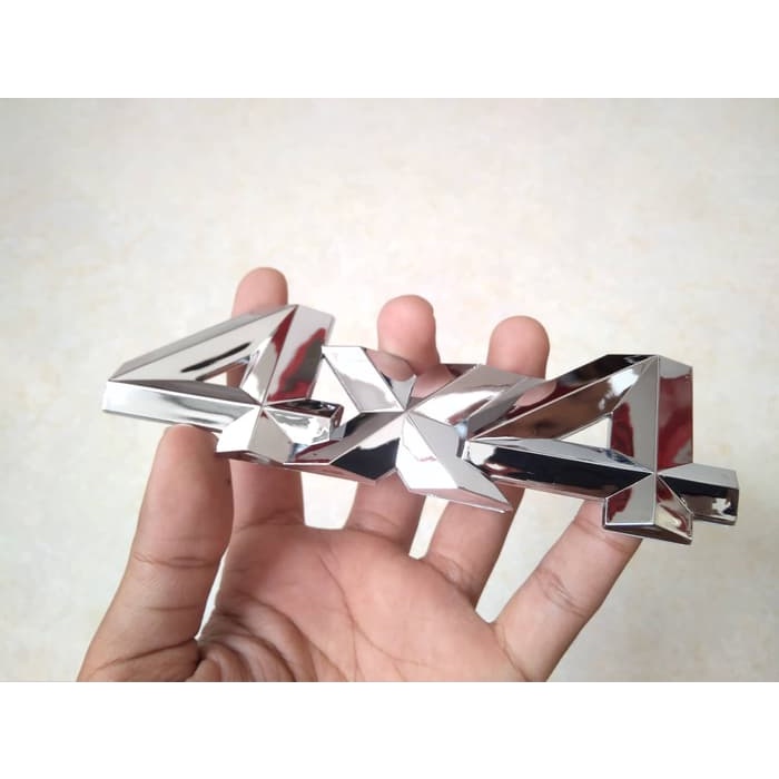 Emblem Logo 4x4 WD Chrom