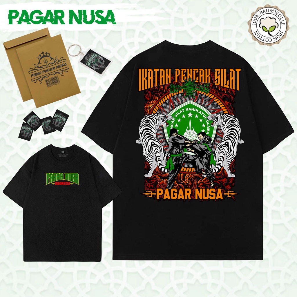 Kaos Pagar Nusa Delapan Enam PN-TIGER-BACK Kaos Single Fighter Gasmi  Ligas Srikandi 1986