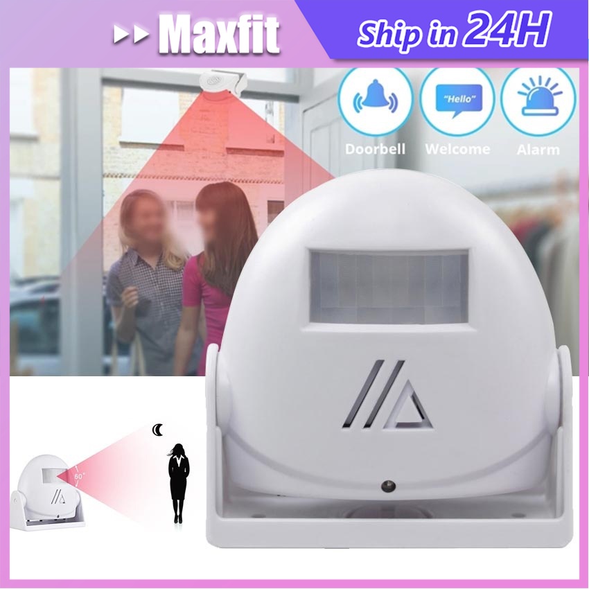 Bel Sensor Rumah Gerak Untuk Toko dan Farmasi Bel Pintu Sensor Gerak Welcome Inframerah Bell Alarm D